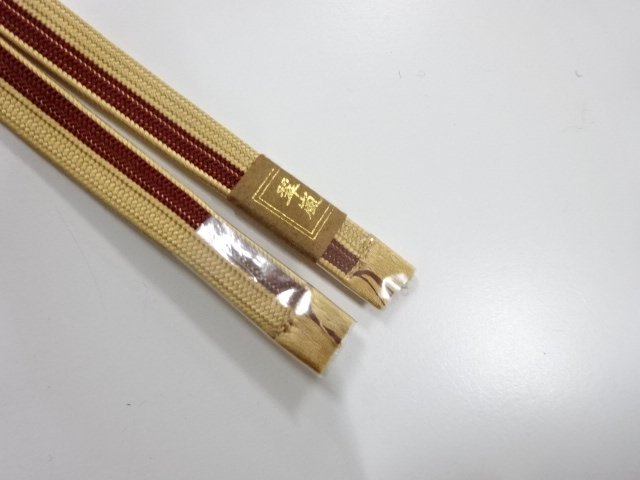  未使用品　翠嵐工房　正絹　帯留め用　手組四分紐